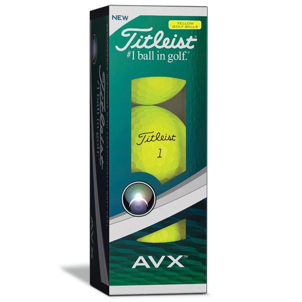 itleist AVX Golf Ball, Men, Yellow, One Size, 12 Pack