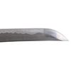 Handmade Sword - Samurai Wakizashi Sword, Practical, Hand Forged, 1045 Carbon Steel, Clay Tempered, Damascus, Full Tang, Sharp, Dragon Tsuba, Black Wooden Scabbard, Sword Certificate