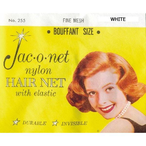 Hair Net Jac-O-Net Tiny Mesh Bouffant/Large Size, White,1 Net Per Pack [Pack of 12]