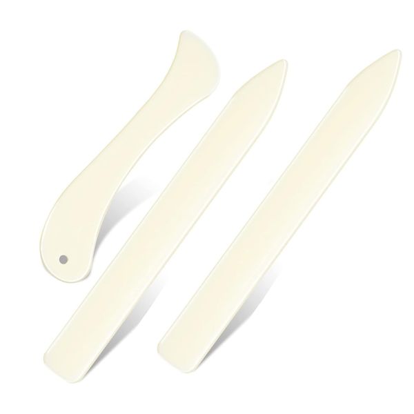 Curved and Straight Bone Folders - 3PCS Paper Creaser Set Scoring Tool,Bone Folder for Paper Folding - Paper Scoring Tool for Folding Paper Crafting Scrapbooking,for Paper Leathercrafts Bookbinding