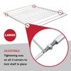 SPARES2GO Universal Oven Shelf Adjustable Extendable Locking Nut Grill 590mm (Large)