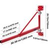 Electric Hoist Support Arm Swinging Holder Scaffold Pole 660 lbs Max Load