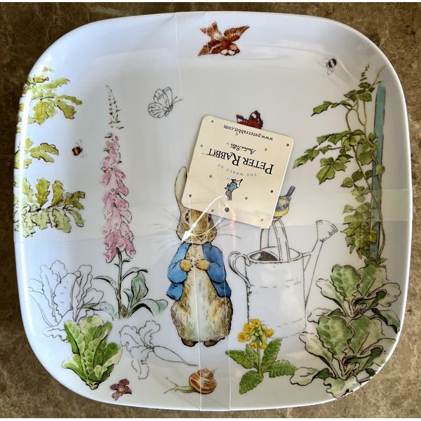 Beatrix Potter Peter Rabbit Melamine Dinner Plate Easter/Spring Set of 4 NWT