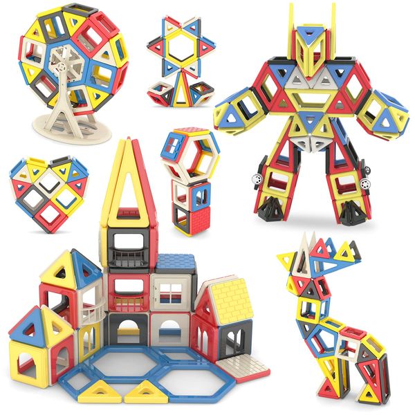 AMYCOOL Magnetic Blocks, Magnetic Toys, Kids, Educational Toys, Girls, Toys, Boys, Japanese Backage, Magnetic Toys, 3D Puzzle, Ferris Wheel, Game, Model DIY, Building Blocks, Popular, Toys,