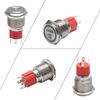 APIELE Push Start Ignition Switch, Off-(ON) Instant Engine Start Push Button Switch, 12V Waterproof Car Engine Push Button Switch with LED Light for Car(RED LED)