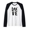 Vinyl Record Music EDM Retro Dj Raglan Baseball Tee