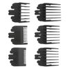 WELURE 6Pcs Clipper Guards Set Compatible for Wa-hl MC2 MC3 Multi-Purpose 79607 Clipper Models - Black