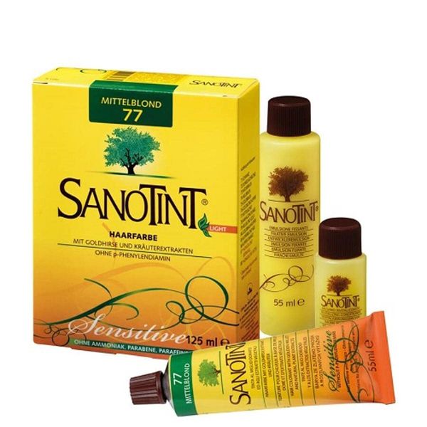 Sanotint® Sensitive Light # 77 Medium Blonde Hair Colour (125 ml)