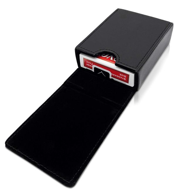 Leather Single Deck Playing Card Case | Playing Card Deck Holder