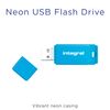 Integral 64GB Neon Blue USB 2.0 Flash Drive