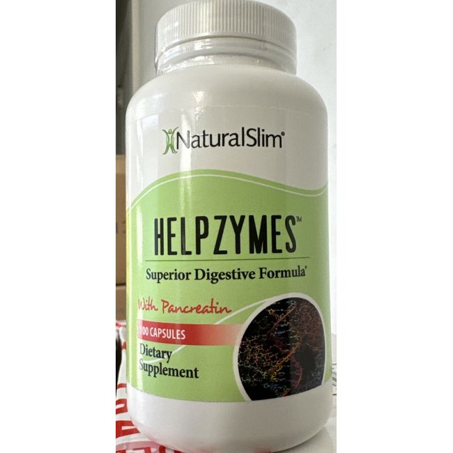 NaturalSlim Helpzymes Superior Digestive Formula Digestive Enzymes Capsules new