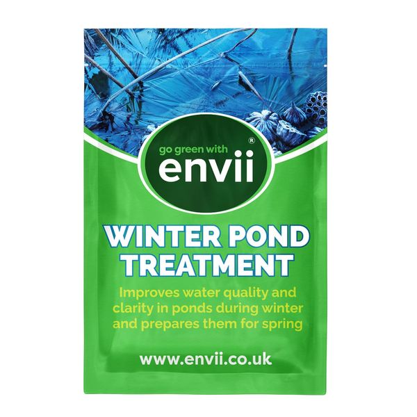 envii Winter Pond Treatment – Reduces Sludge and Improves Water Clarity - Works at Low Winter Temperatures - Treats Up To 60,000 Litres