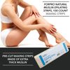 ForPro Natural Muslin Epilating Strips, Tear-Resistant, Pre-Cut Strips for Hair Removal, 3” W x 9” L, 100-Count
