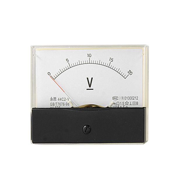 uxcell Analog Ammeter 44C2-V DC 0-20V Panel Voltage Meter with Screws