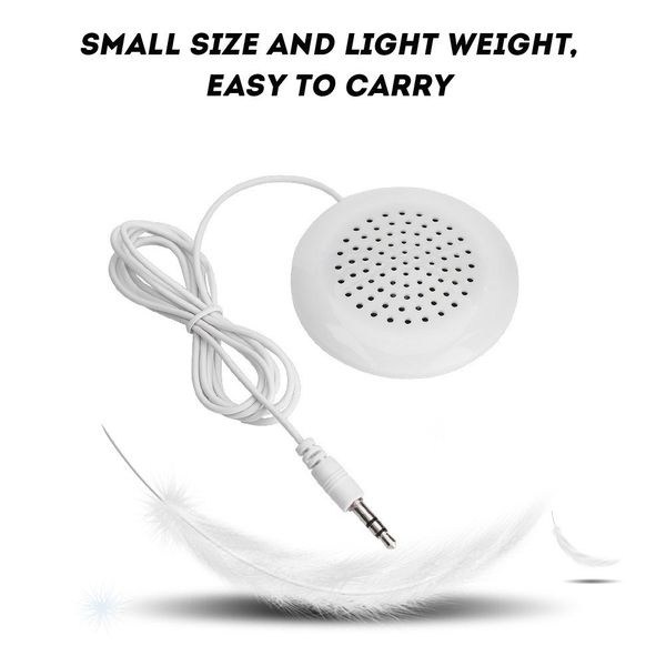 Akozon Kissenlautsprecher, Neuer DIY-Lautsprecher 3 5 mm -DIY-Lautsprecherkissen, tragbares 3,5-mm-Stereokissen für Telefon, MP3, tragbarer CD-MP4-Player, iPod, Stereo-Handys