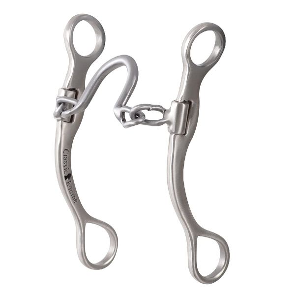 Classic Equine Performance Straight Shank Bit with Chain Port, 7-inch