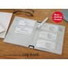 Replug Business Card File Log Book Black Red B02-474