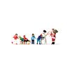 Preiser 10626 Father Christmas with Children & Snowman