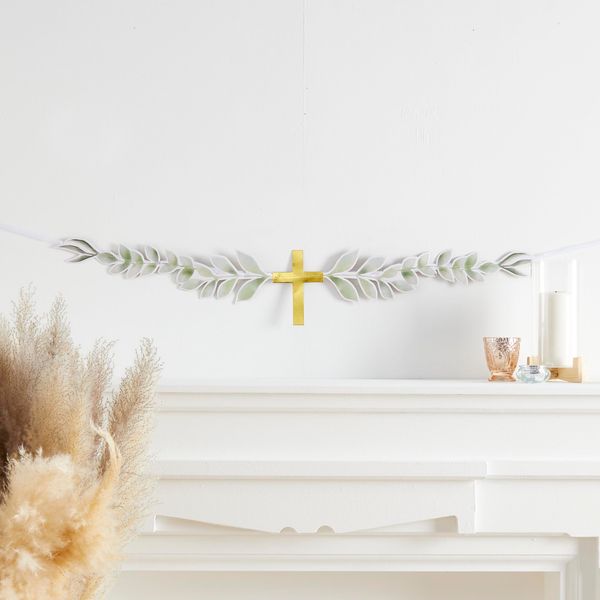 Amscan 9915638 Botanical Cross Garland Banner