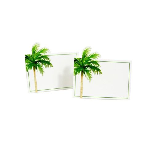 Caspari Painted Palm Tree Place Cards - 8 Per Package, 5 Packs