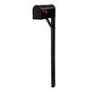 Gibraltar Mailboxes Elite Large Capacity Galvanized Steel Black, Post-Mount Mailbox, E1600B00