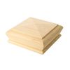 Solid Pine Pyramid Style Stair Newel Post Cap Rebate to fit 70mm Posts (Full Cap)