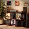 3 Cube Vinyl Record Storage DIY Stackable 120-150 Records Visualize Album Storag