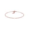 Elli Anklet Crystals Rose Gold Plated 925 Sterling Silver