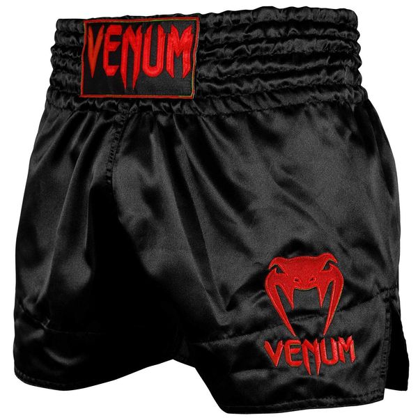 Venum Muay Thai Shorts Classic - Black/Red - XXL