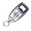 White Red Keep Calm and Carry On - Plastic Bottle Opener Key Ring