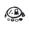 USB FLASH MOUNT CABLE - USB Extension Flash, Dash, Panel Mount Cable for Car, Boat, Motorcycle, etc 6.5FT