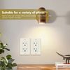 50pack Ivory Outlet Socket, Decora Duplex Receptacle, 20 Amp 125 Volt With Plate