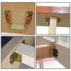 4 PCS Heavy Duty Bed Rail Metal Brackets Support Hinges (50mm)