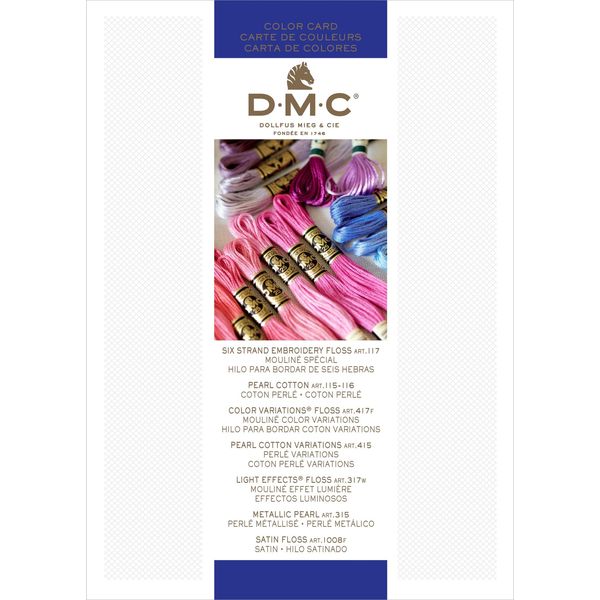DMC COLORCRD  Needlework Threads Printed Color Card-