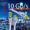 1CONN 5x 2.0 M - CAT-7 Cat.7 network cable, Ethernet, Lan & patch cable RJ-45 SFTP 10GB/s - gray