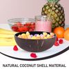 Housoutil Shell Key Bowl, Ink Creative Candy Coconut Bowls, Practical Shell Key Holder for Candy Nuts Storage