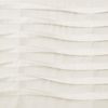 Lush Decor, 18" x 52" Cream Scalloped Texture Valance Valance Sheet Window Kitchen