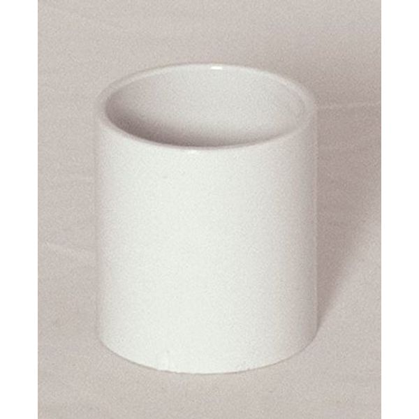 Solvent Weld White 40mm (43mm) Waste Pipe Coupling - Pack of 2