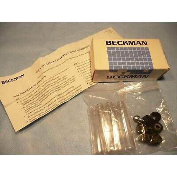 Beckman Coulter Centrifuge Bottles Polycarbonate w/Cap Assy 355603 10mL  16x76mm