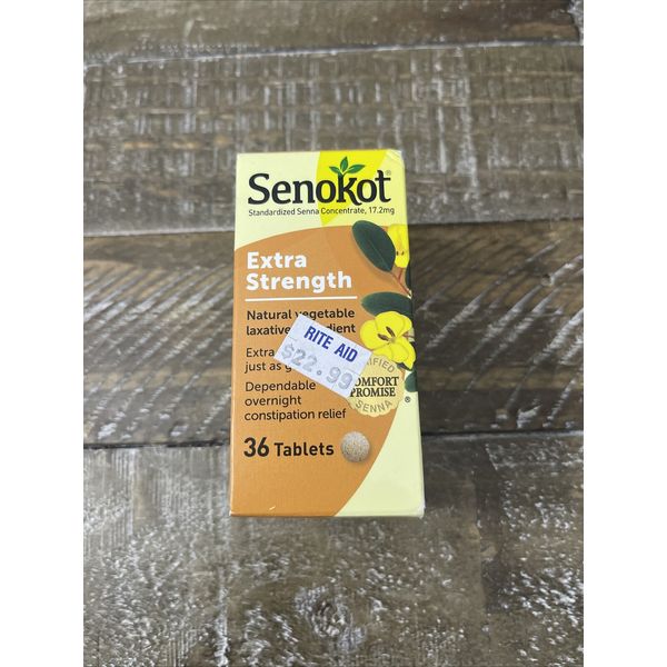 Senokot Extra Strength Natural vegetable Laxative 1 Blt 36 Count