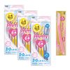 Kai Corporation Pretty Eyebrow Sensitive Skin 6 x 3 Pack + L-Shaped Razor for Sensitive Skin, 18 + 1