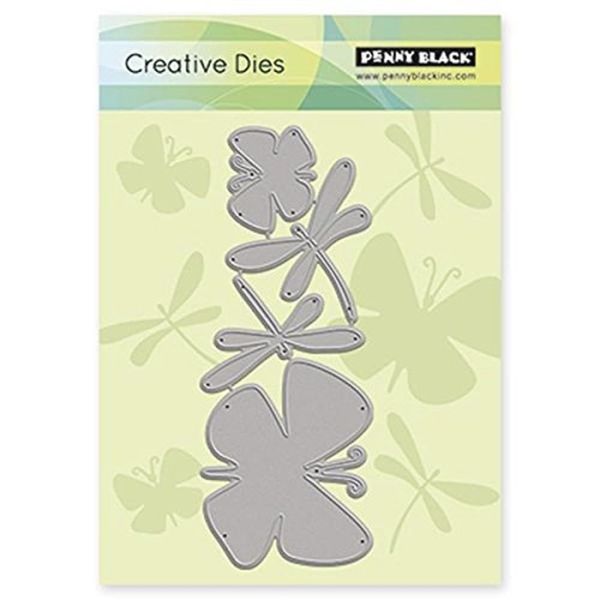 Penny Black Creative Dies-Flutters, 2.1"X5.3"