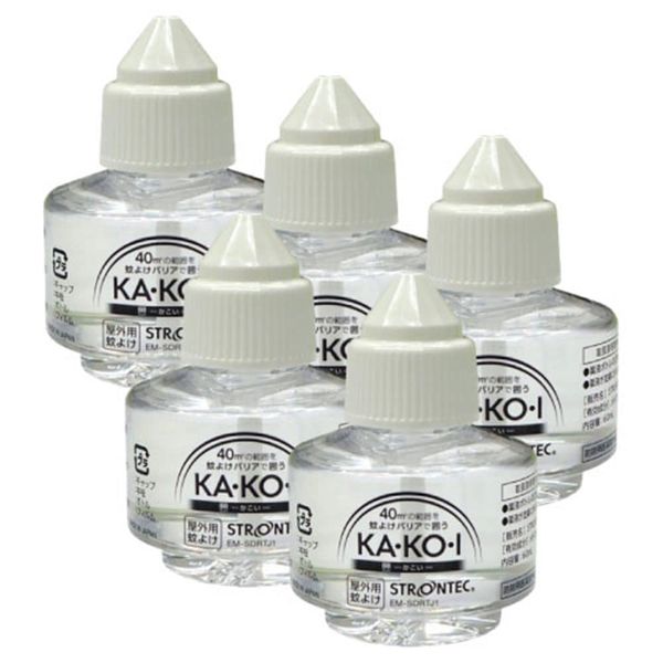 Sumitomo Chemical KAKOI (KA, KO, I) Replacement Bottle x 5, Replacement Cartridge, Mosquito Repellent