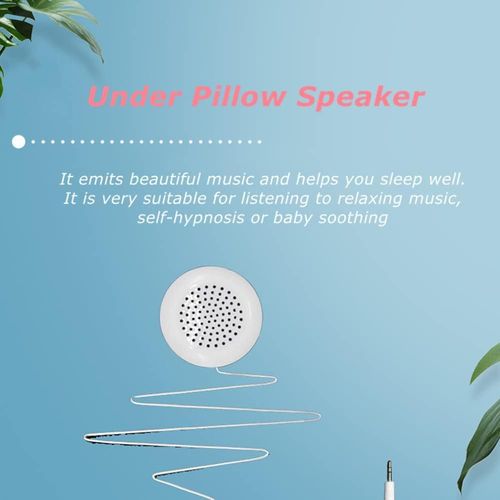 Yoidesu 2Pcs Mini Speaker, 3.5mm DIY Speaker with Stereo Sound, Under Pillow Speaker, Portable Line in Speakers HiFi Speaker for MP3, MP4, CD Player, Mobile Phone