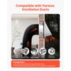VEVOR 4 Inch External Extractor Wall Vent Cover Stainless Steel 1 Pack Silver