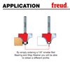 Freud 34-118: 1/8" Radius Rounding Over Bit with 1/2" Shank