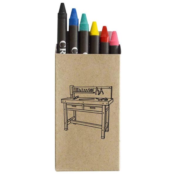 Azeeda 'Tools Workbench' Coloured Crayon Set (CY00026823)