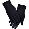 Outrip Womens Lady Winter Warm Gloves Touch Screen Phone Windproof Lined Thick Gloves (Black)(Size: M)