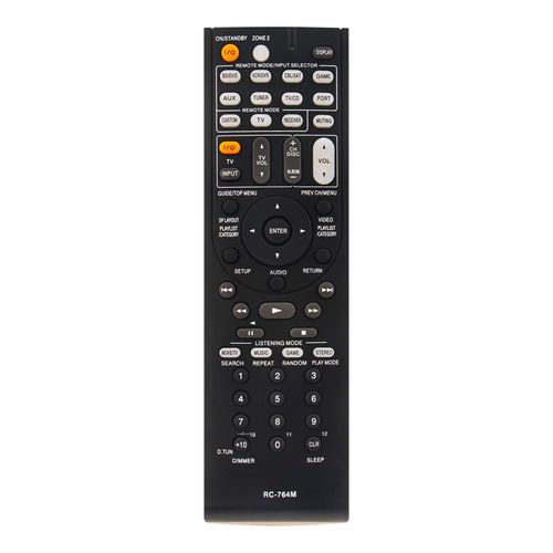 RC-764M Replacement Remote Control fit for Onkyo AV Receiver SR507 TX-NR626 TX-NR636 TX-SR508 HT-S5300 HT-S6300 TX-SR606 TX-SR607 TX-SR608 RC-880M TS-XR606 RC-866M RC-764M RC-710M