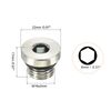 PATIKIL M16*2 Internal Hex Head Pipe Fitting Plug, 2 Pack Male Thread 45# Steel Socket Plug with Sealing Ring for Terminate Pipe Ends